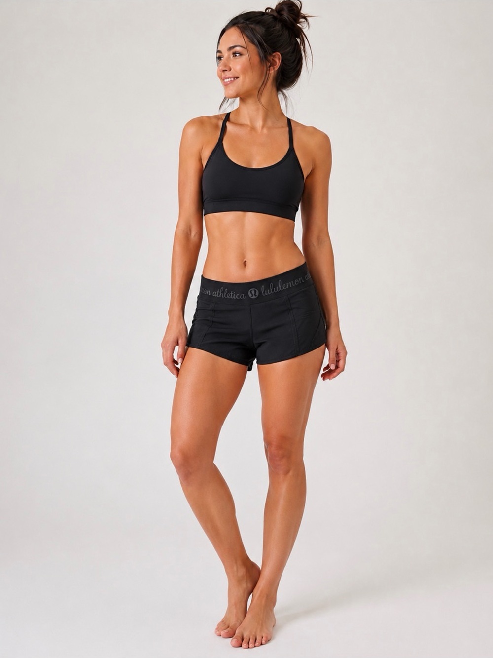 Lululemon Athletica Size 4 Black Low Rise